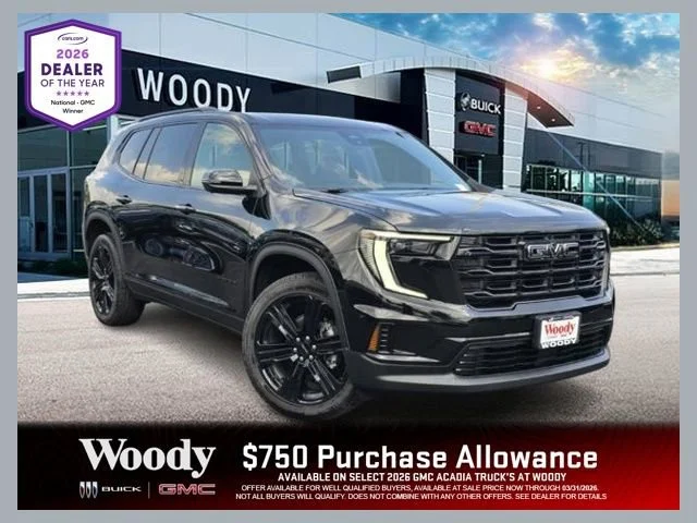 2026 GMC Acadia Elevation Black Edition