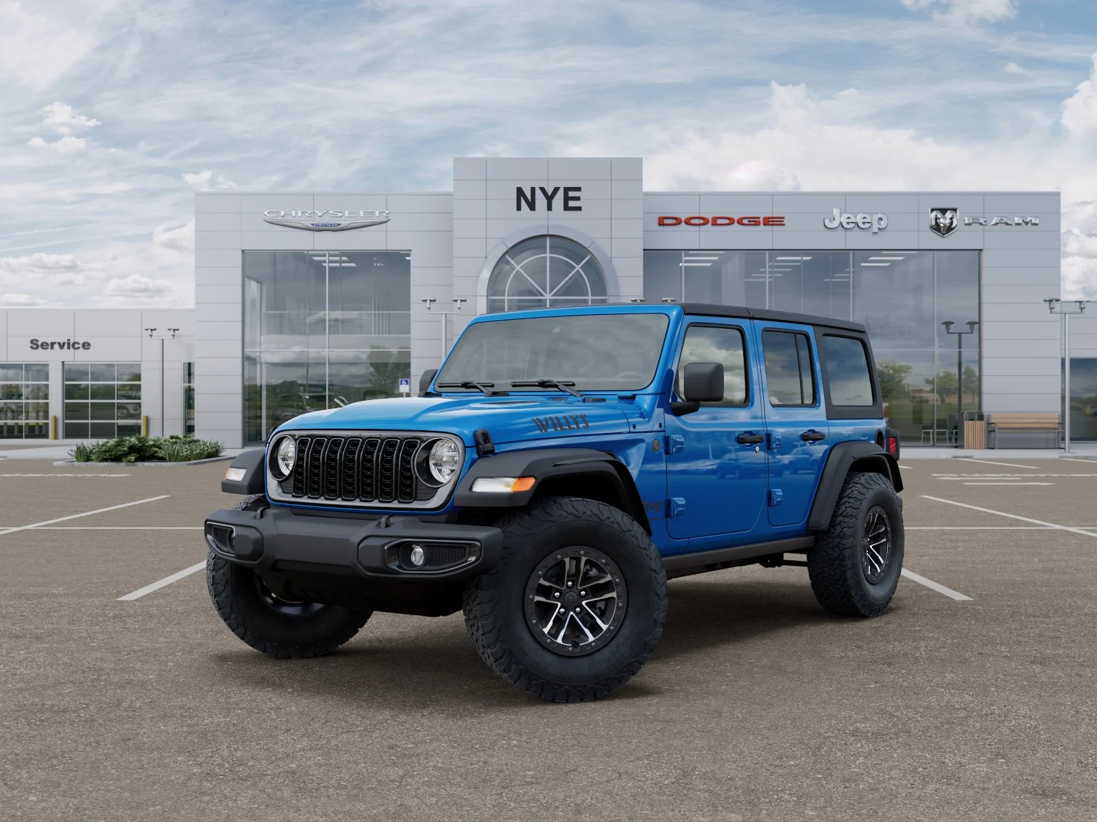 New 2026 Hydro Blue Pearl-Coat Exterior Paint Jeep Willys image 28