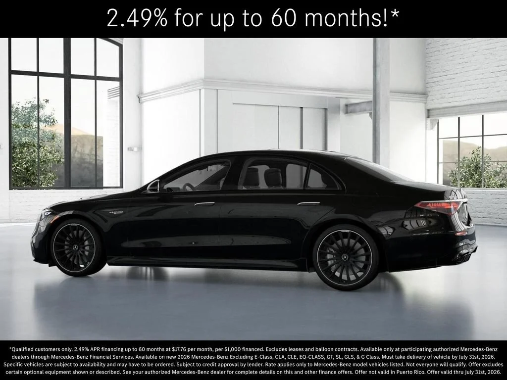 New 2026 Obsidian Black Metallic Mercedes-Benz AMG® S 63 E 4MATIC Sedan image 74