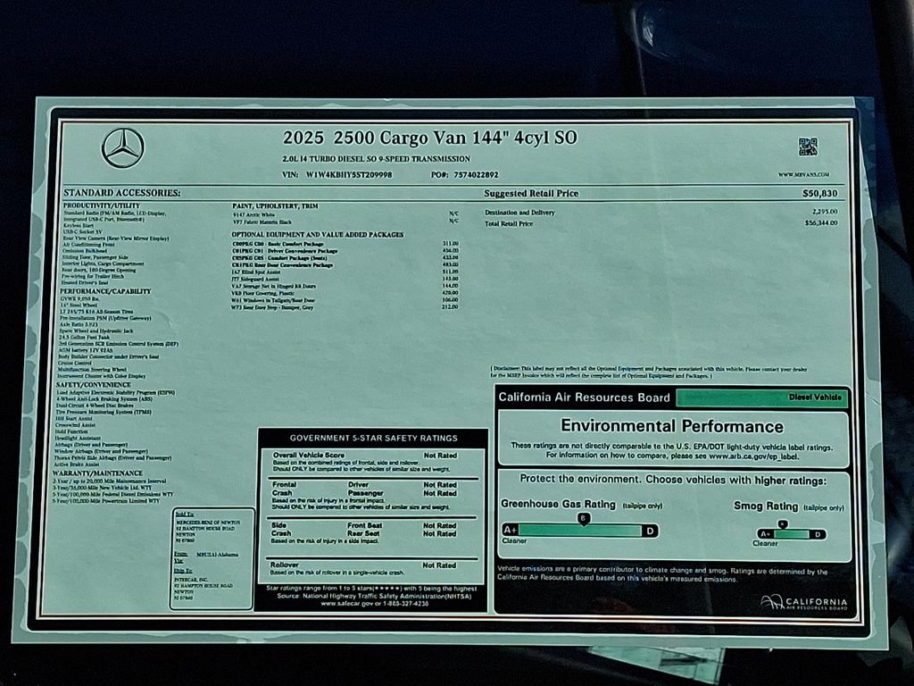 2025 Mercedes-Benz Sprinter Cargo Van Base - Photo 21