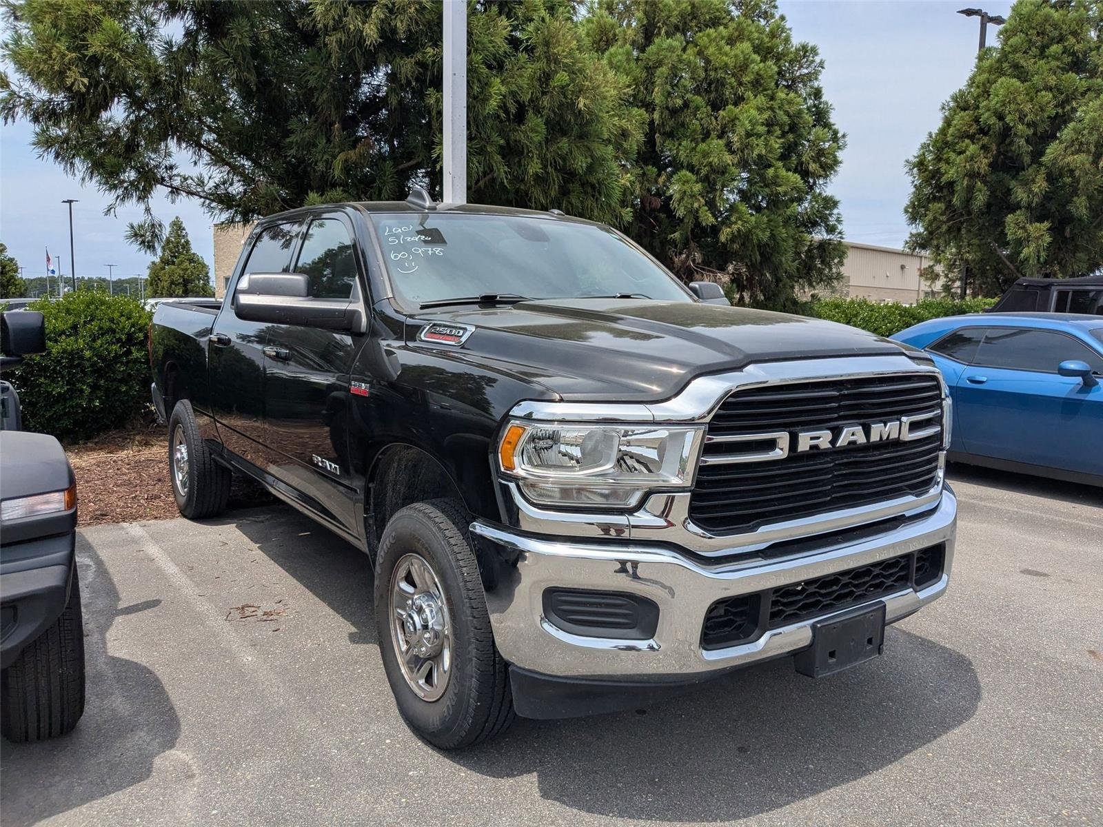 Used 2021 Diamond Black Crystal Pearlcoat Ram Big Horn image 3