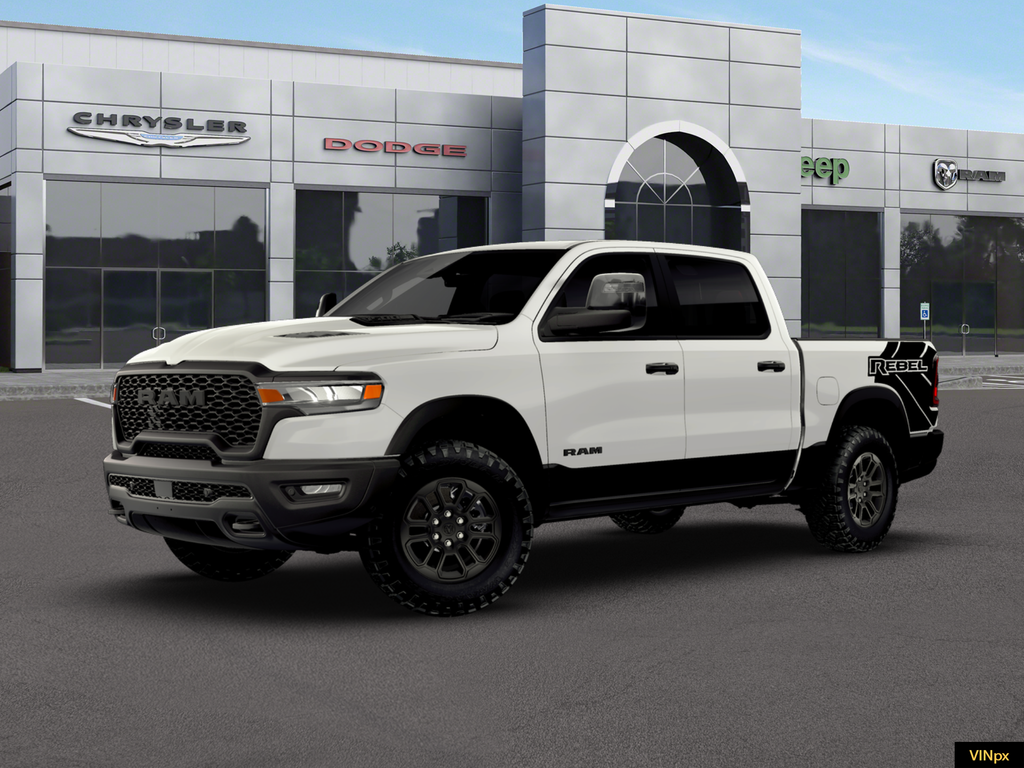 New 2026 Bright White Clear-Coat Exterior Paint RAM Rebel image 1