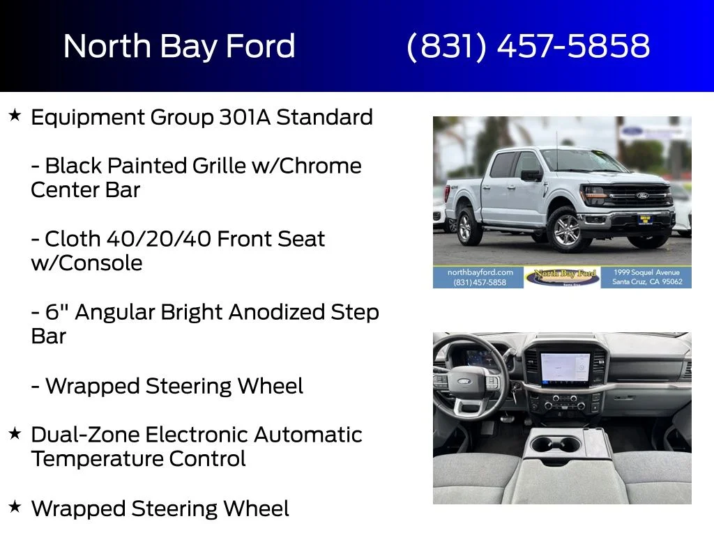 Certified Used 2025 White Metallic Ford XLT image 8