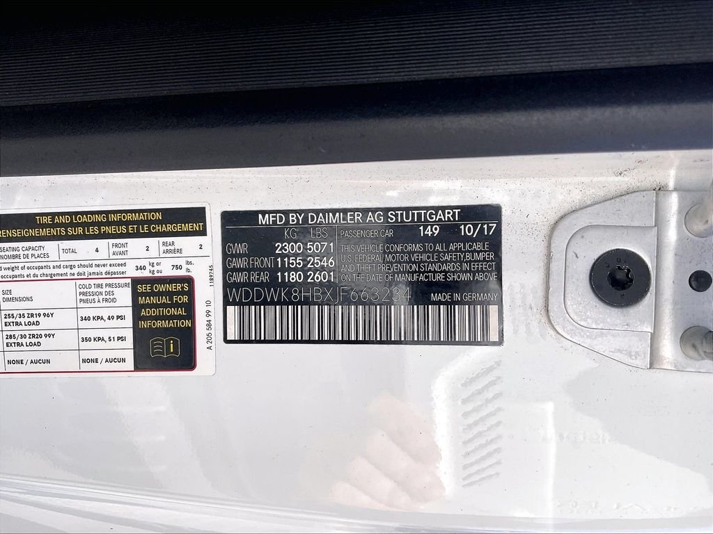 Used 2018 Polar White Mercedes-Benz C 63 S AMG® image 31