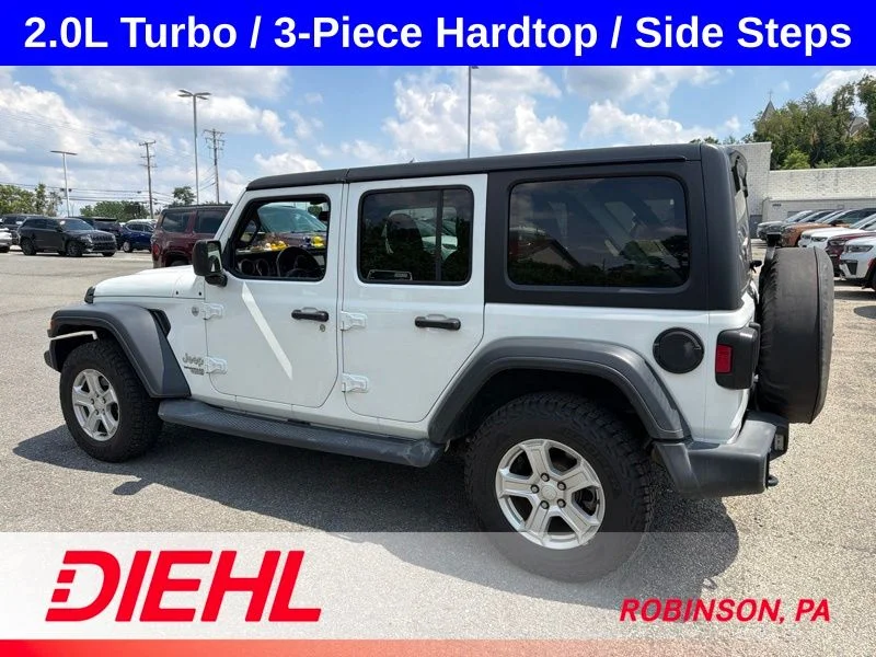 Used 2020 White Jeep Unlimited Sport S image 8