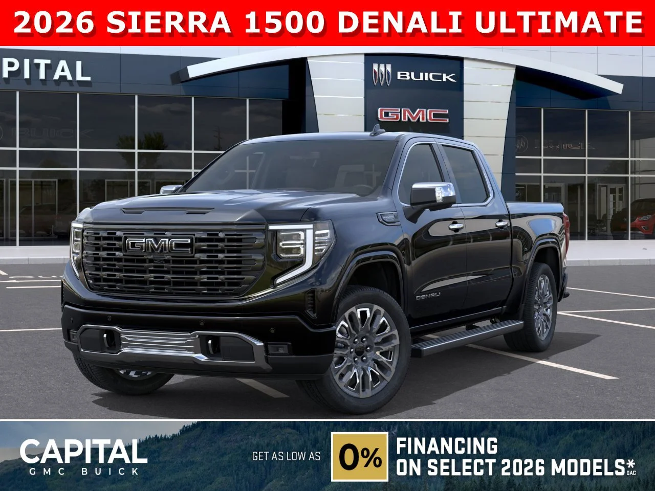 New 2026 ONYX BLACK GMC Denali Ultimate image 1