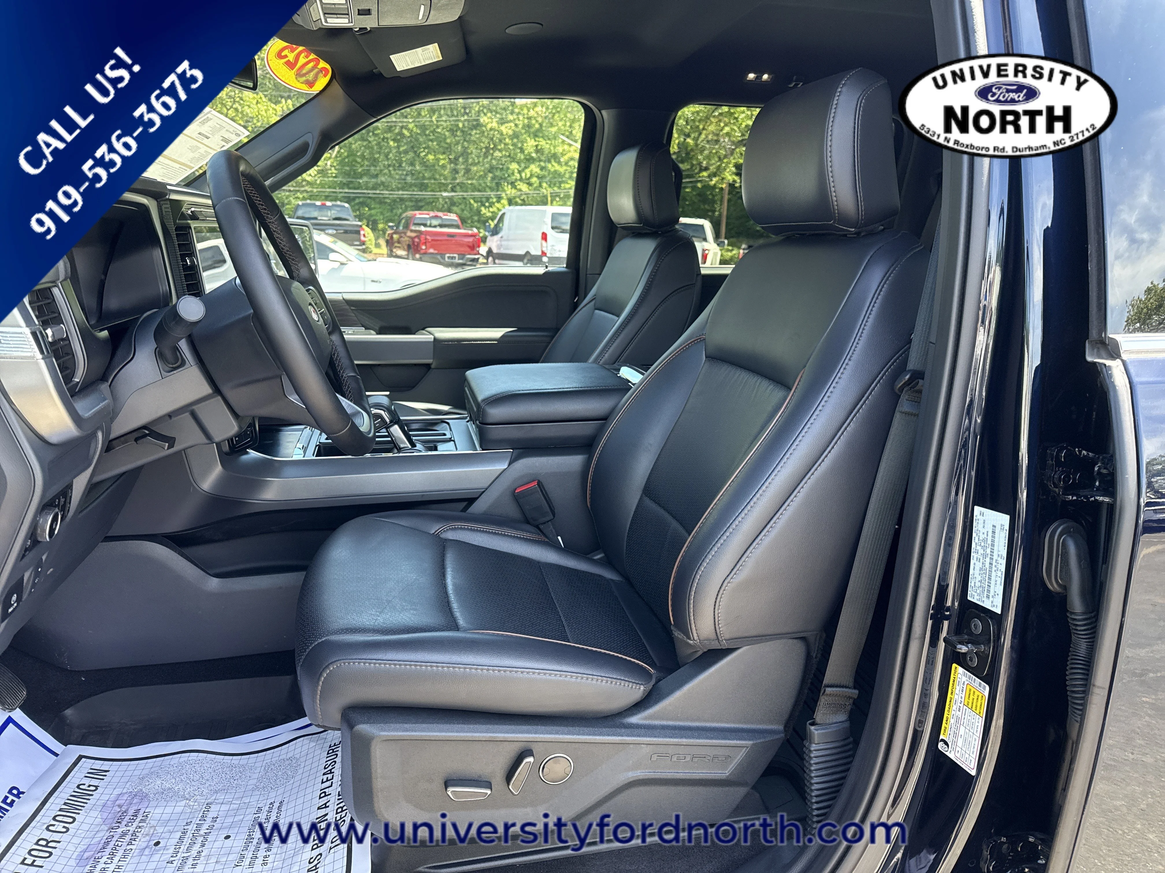 Used 2025 Antimatter Blue Metallic Ford LARIAT image 21