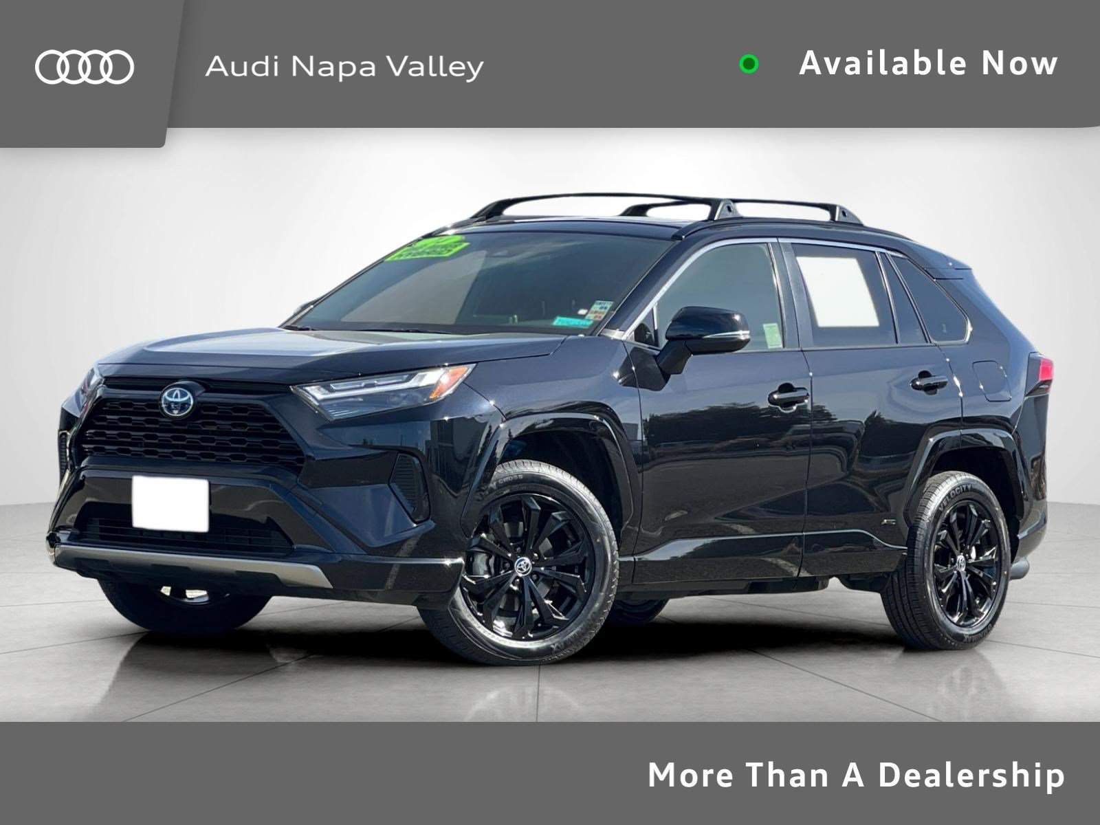 Used 2024 Midnight Black Metallic Toyota Hybrid SE image 1