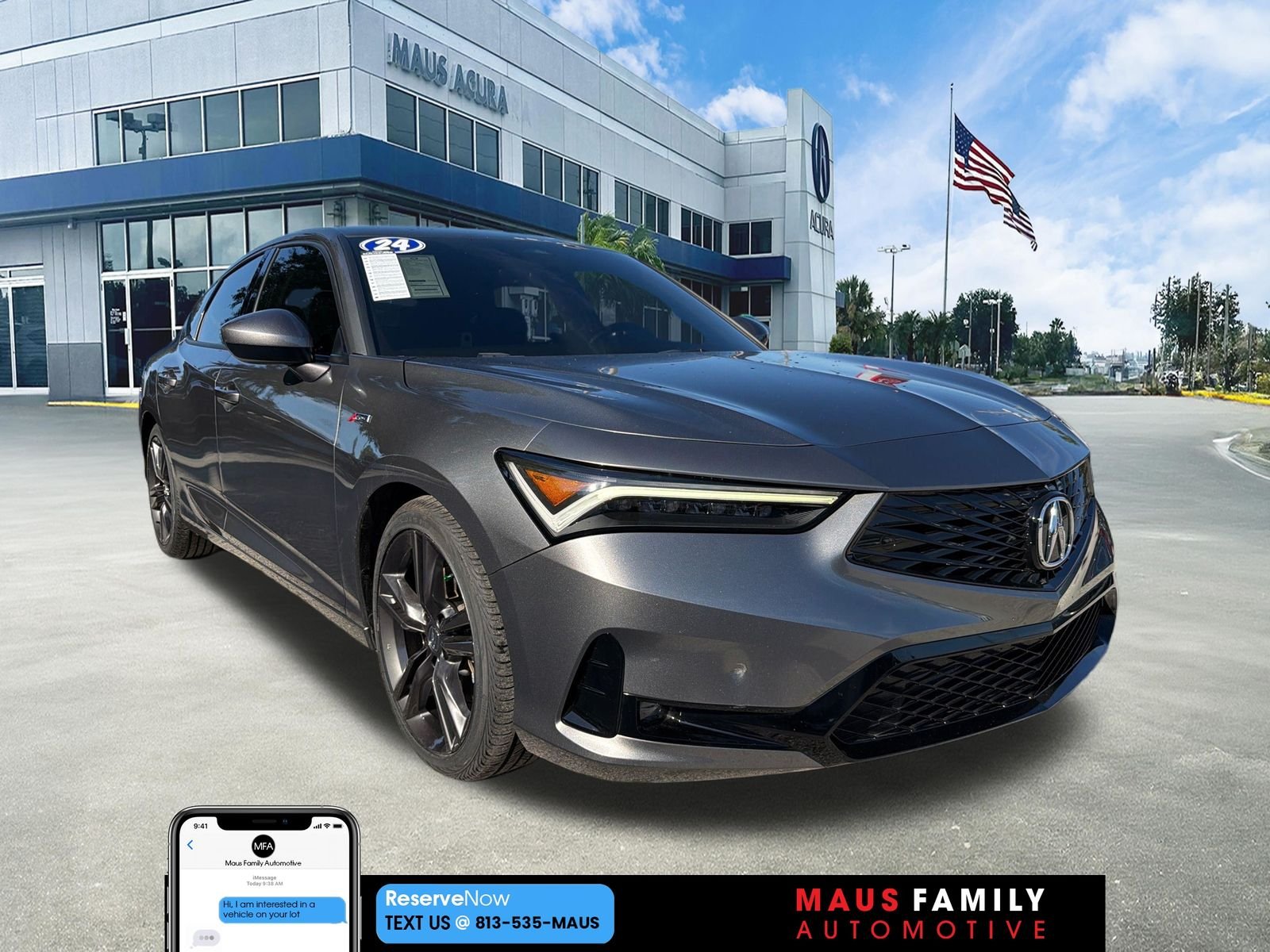 Used 2024 Platinum White Pearl Acura A-Spec Package image 1