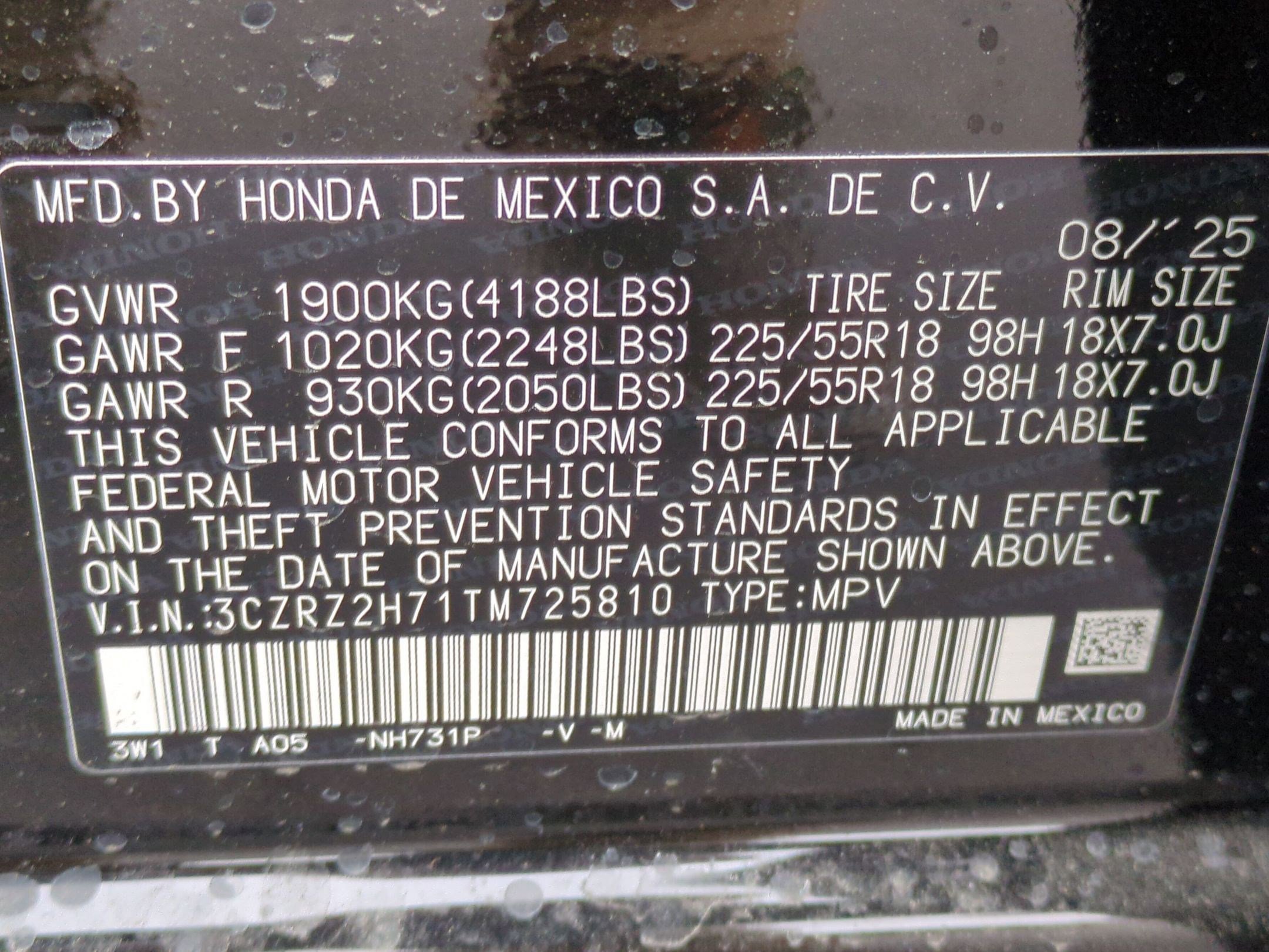 2026 Honda HR-V EX-L - Photo 16