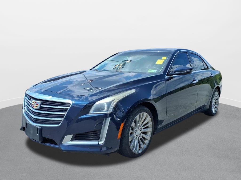 Used 2016 Dark Adriatic Blue Metallic Cadillac Luxury Collection AWD image 1