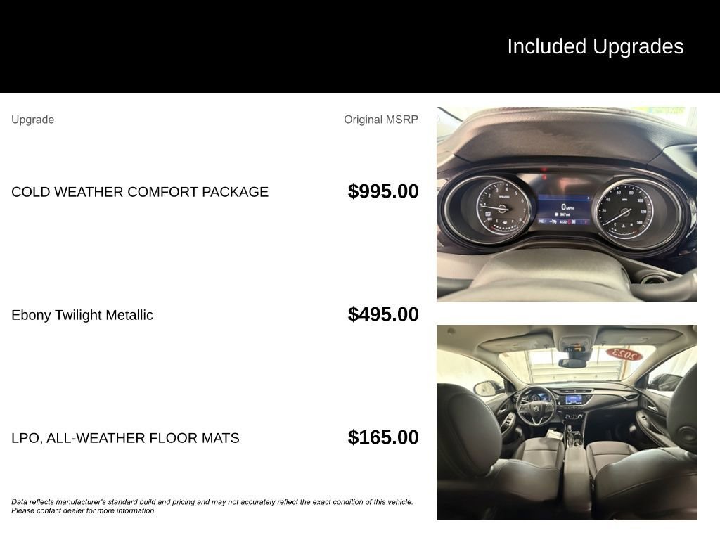 Used 2023 Ebony Twilight Metallic Buick Preferred image 3