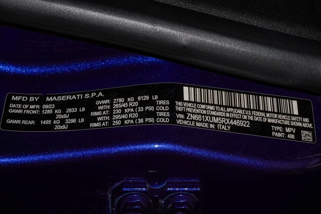 Certified Used 2024 Blu Emozione Metallic Maserati GT image 29