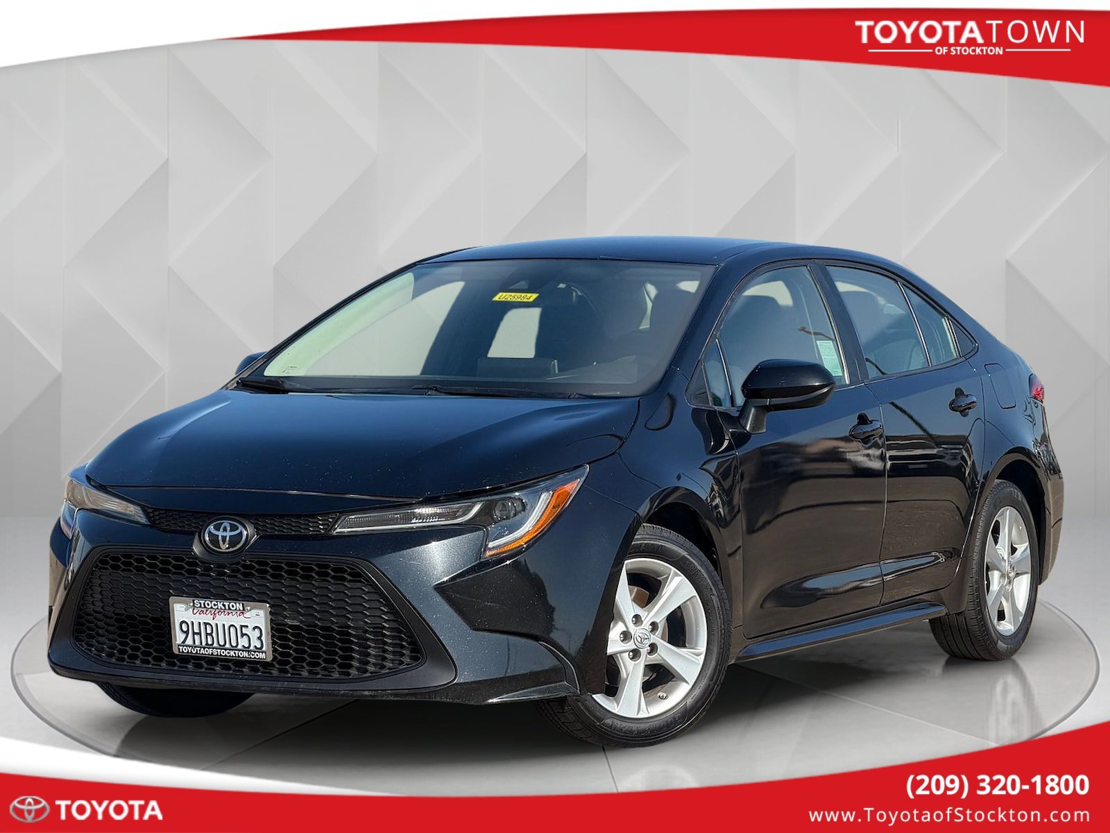 Used 2021 Black Sand Pearl Toyota LE image 1
