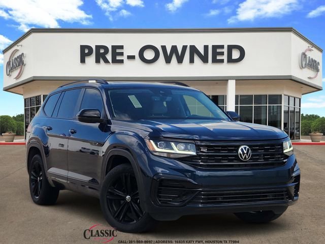 Blue 2023 Volkswagen Atlas V6 SEL R-Line Black 4Motion SUV / Crossover All-Wheel Drive