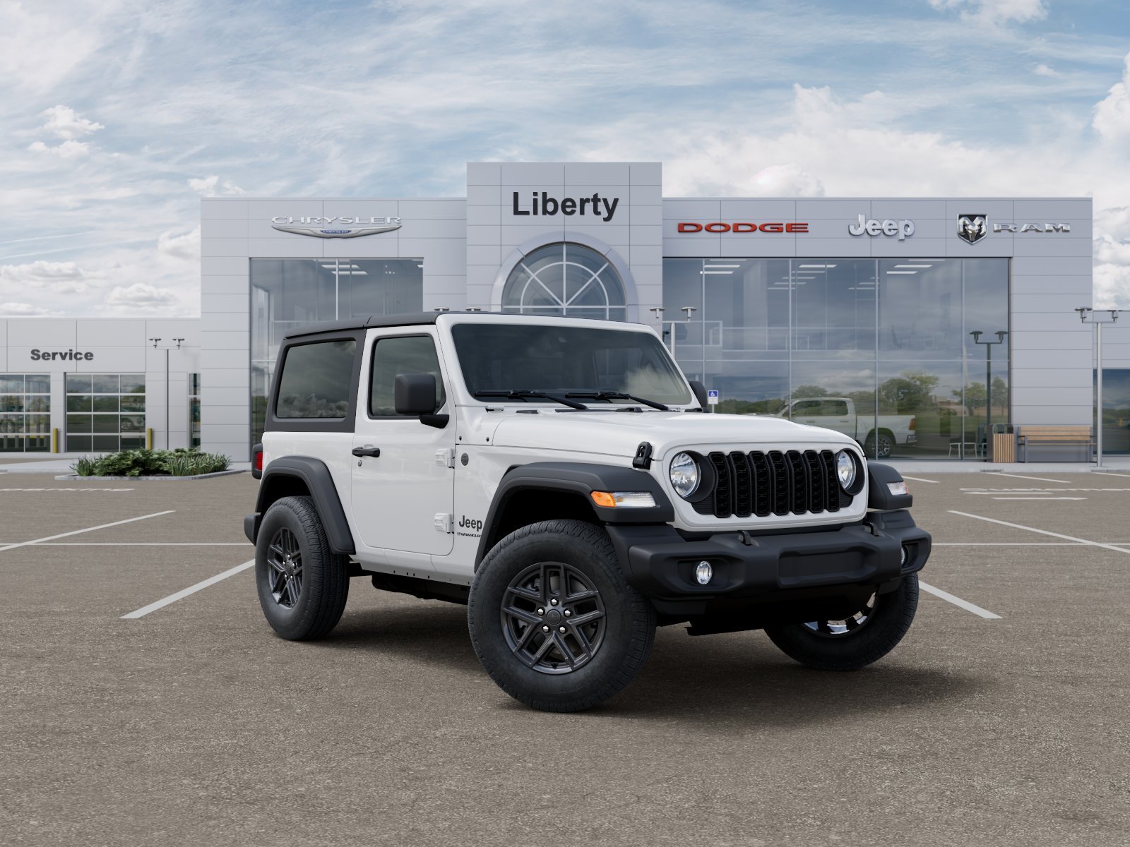 New 2026 Bright White Clear-Coat Exterior Paint Jeep Sport image 24