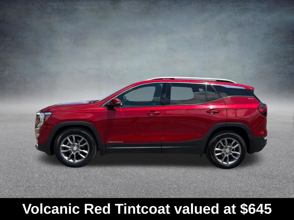 Used 2023 Volcanic Red Tintcoat GMC SLT image 2