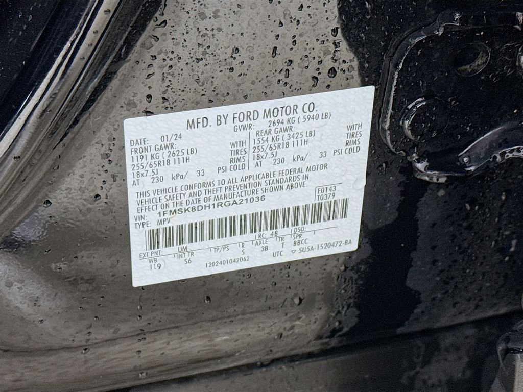 Used 2024 Agate Black Metallic Ford XLT image 32