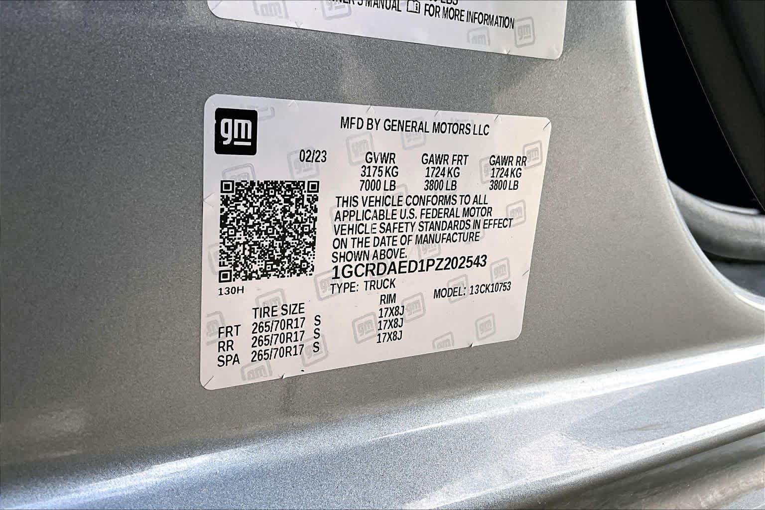 Used 2023 Sterling Gray Metallic Chevrolet Work Truck image 37