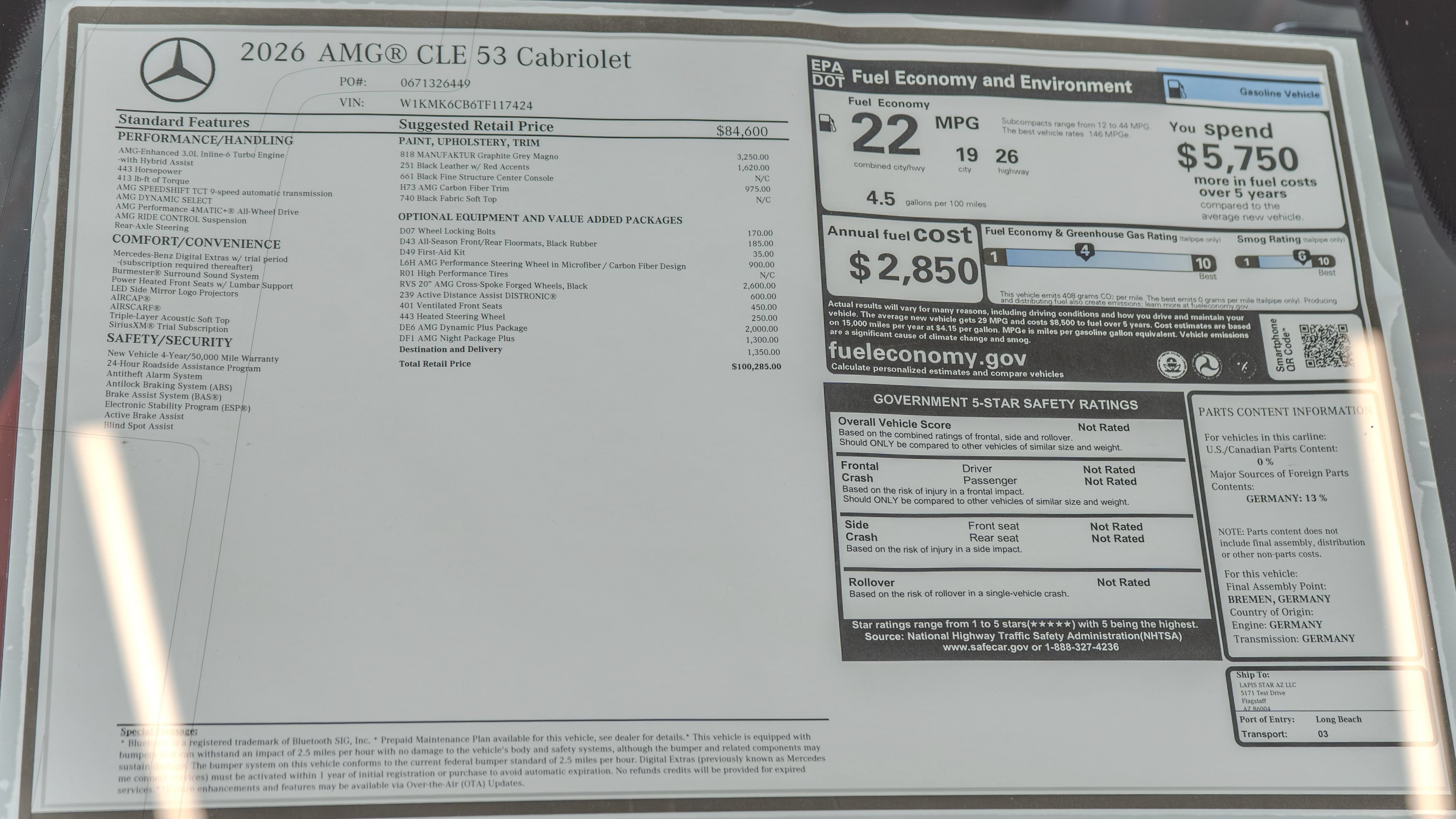 New 2026 MANUFAKTUR exclusive graphite grey magno Mercedes-Benz CLE 53 AMG® image 80