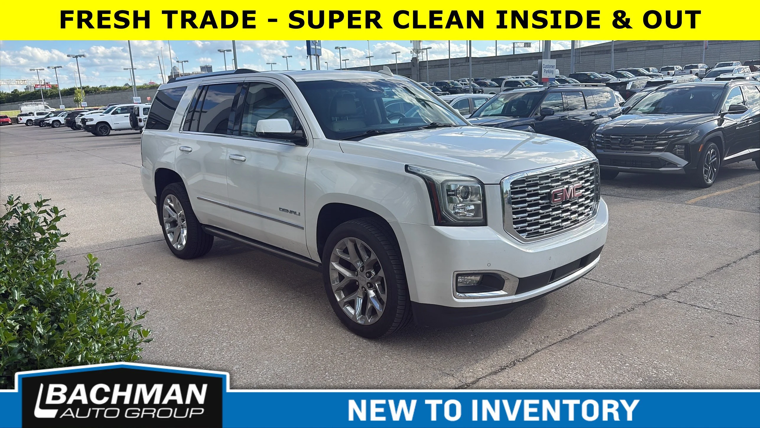 Used 2019 White Frost Tricoat GMC Denali image 1