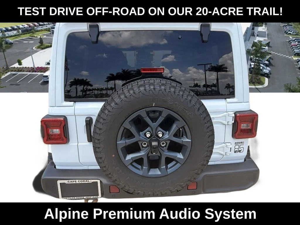 New 2026 Bright White Clear-Coat Exterior Paint Jeep 85th Anniversary Edition image 5