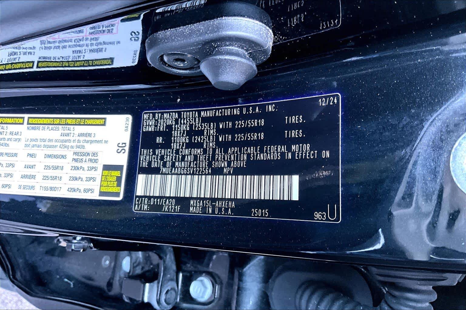 Used 2025 Jet Black Toyota XLE image 34