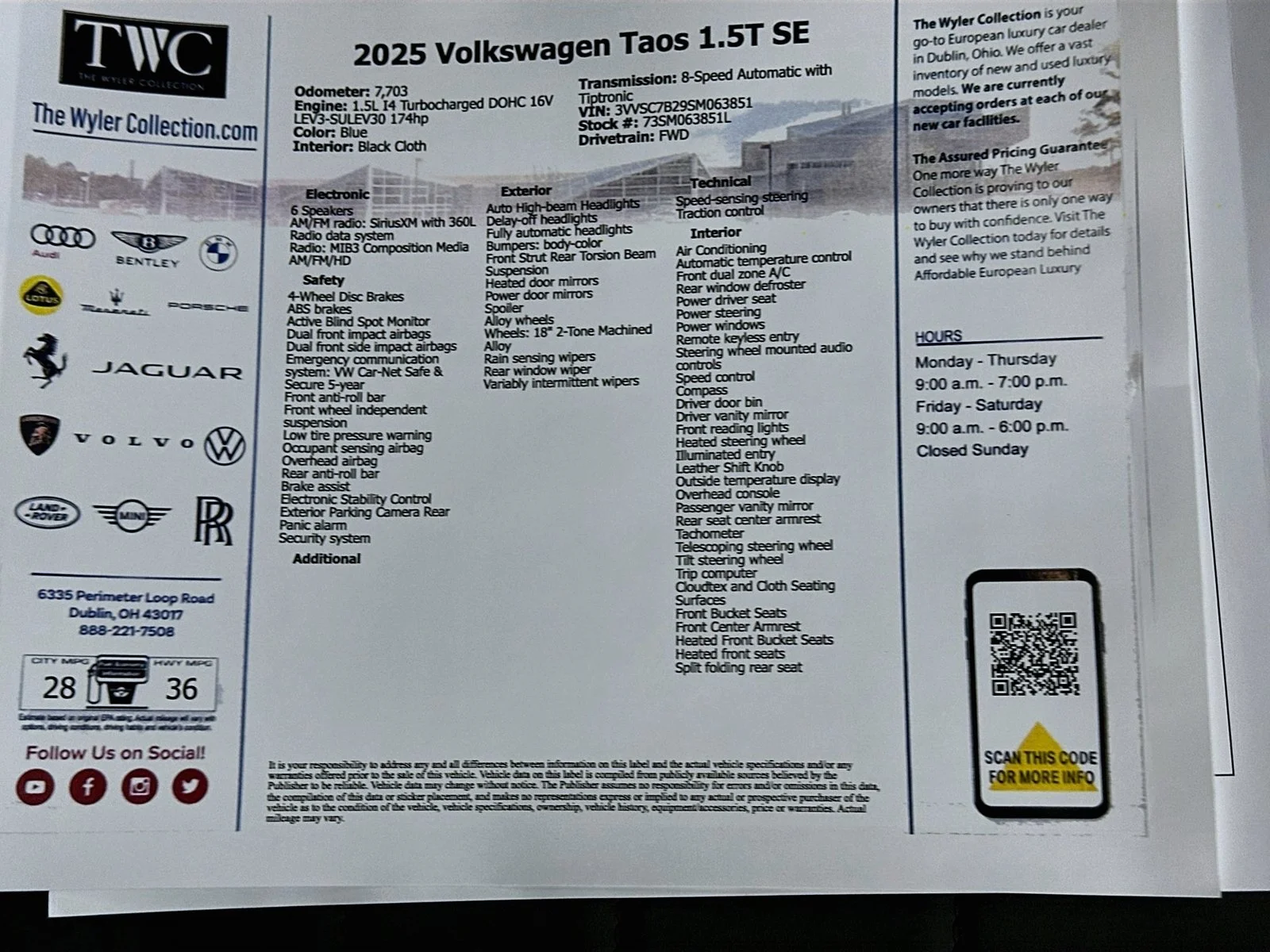 Used 2025 Blue Volkswagen  image 43