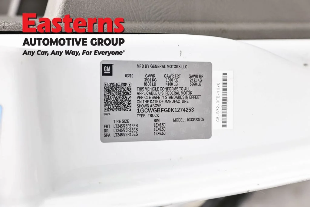 Used 2019 White Chevrolet Work Van image 34