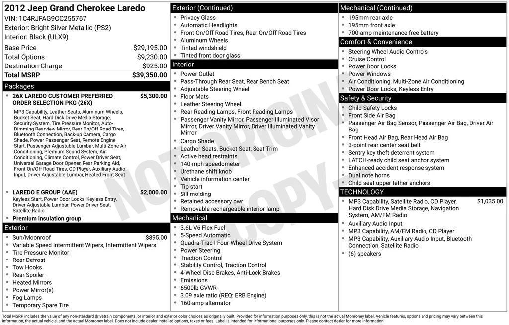 Used 2012 Silver Jeep Laredo image 9