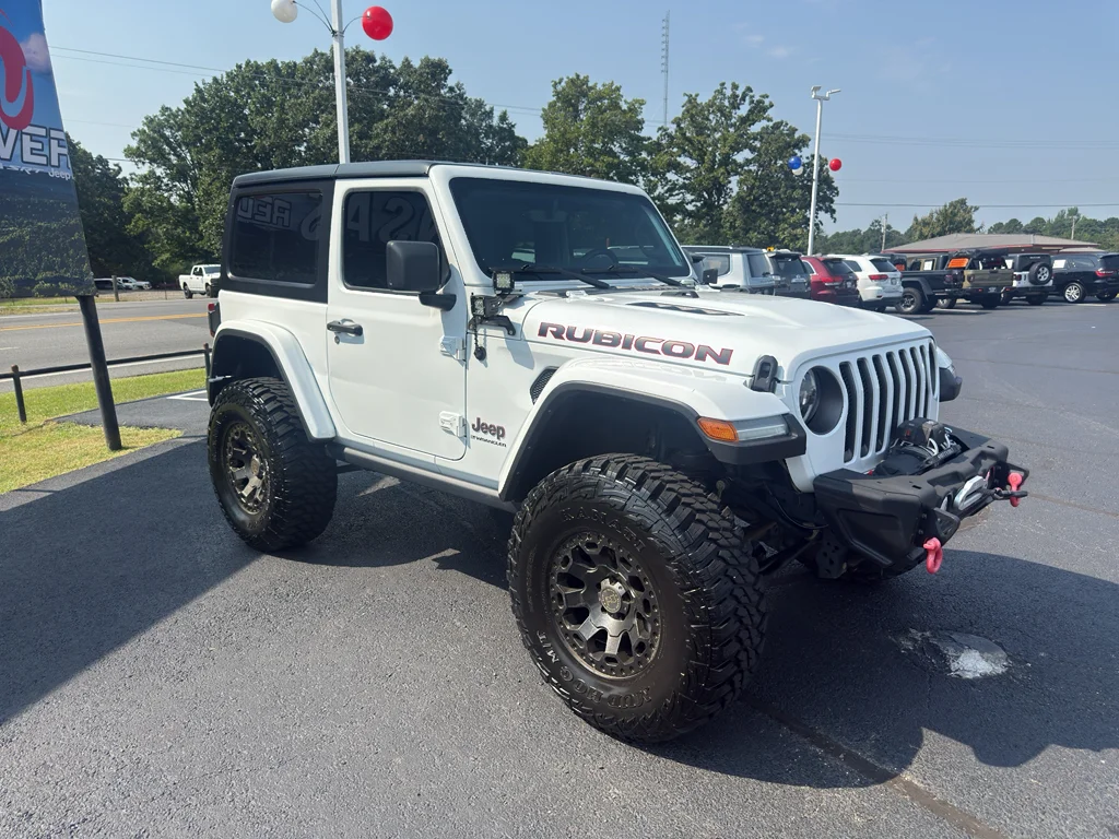 Used 2023 Bright White Clearcoat Jeep Rubicon image 3