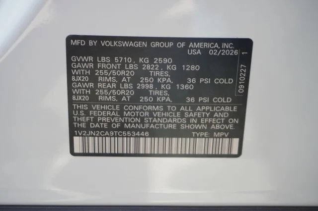 New 2026 Opal White Pearl Volkswagen 2.0T SE w/Technology image 36