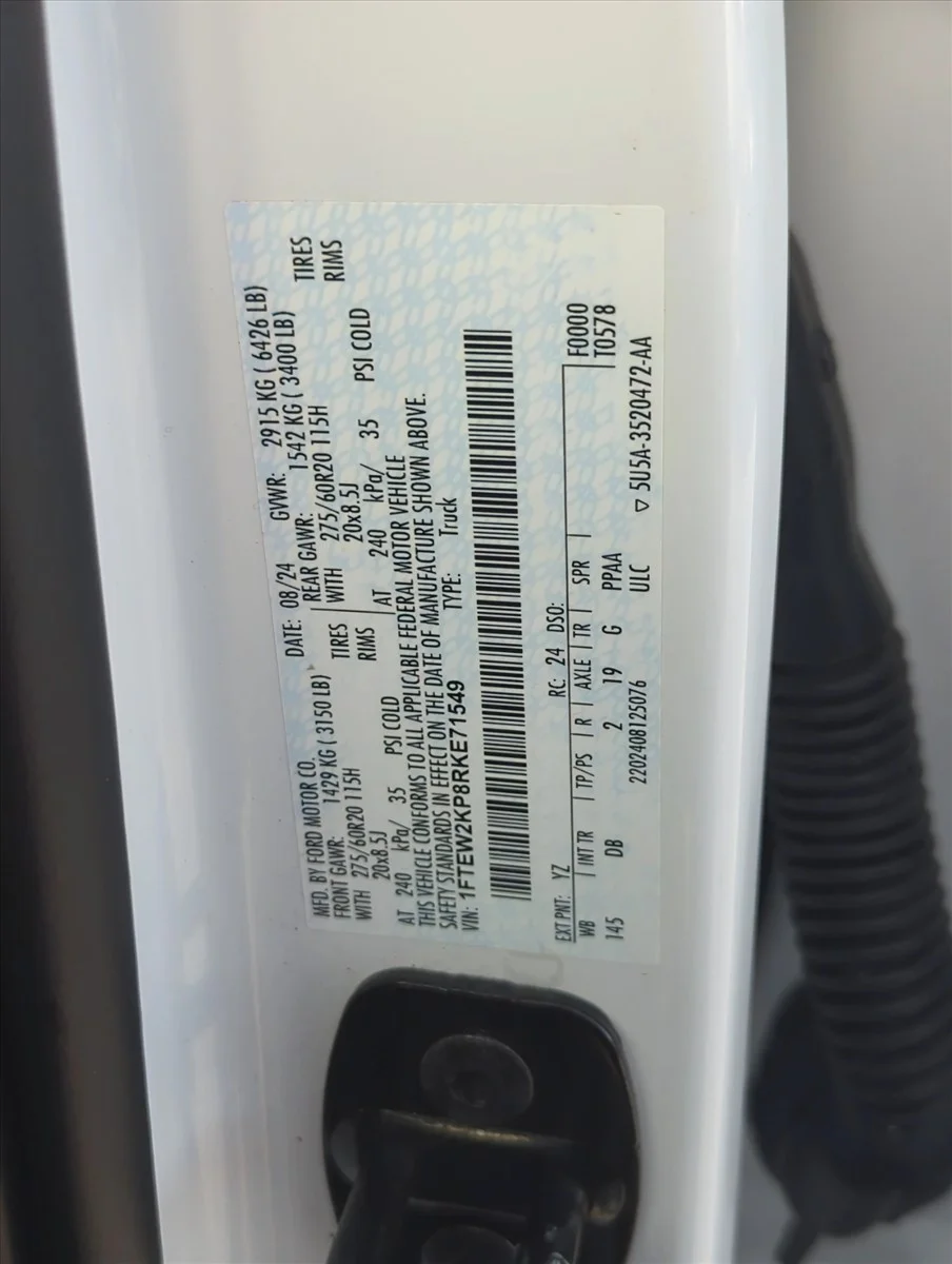 Used 2024 Oxford White Ford STX image 24