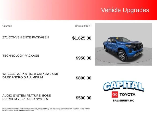 Used 2024 Blue Chevrolet Z71 image 2