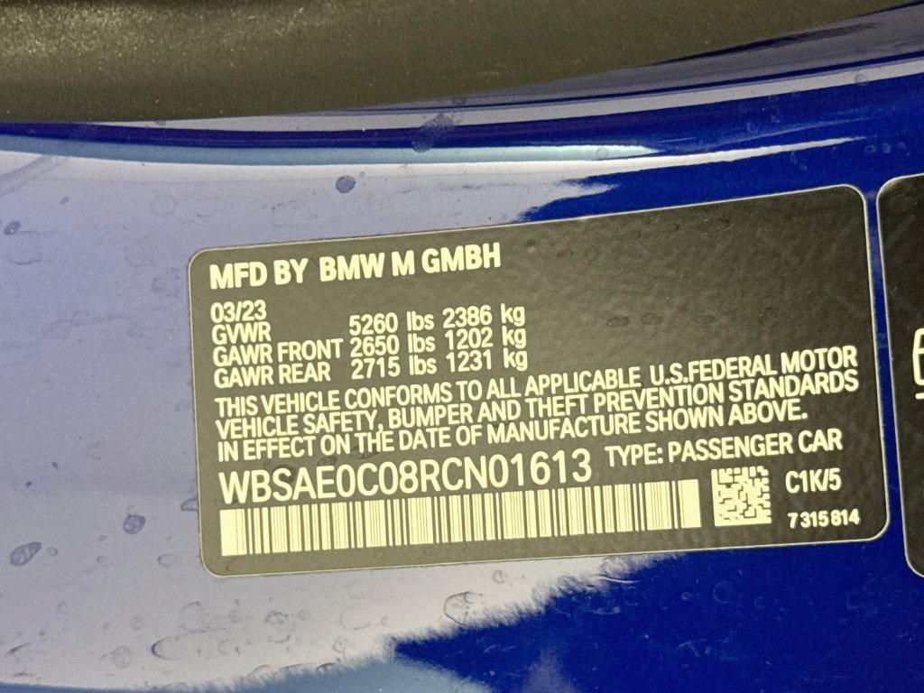 Used 2024 Blue BMW Competition image 29