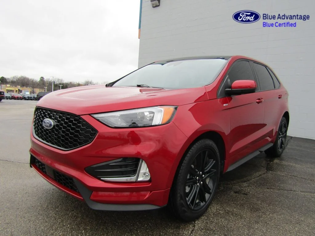 Certified Used 2024 Rapid Red Metallic Tinted Clearcoat Ford ST Line image 47