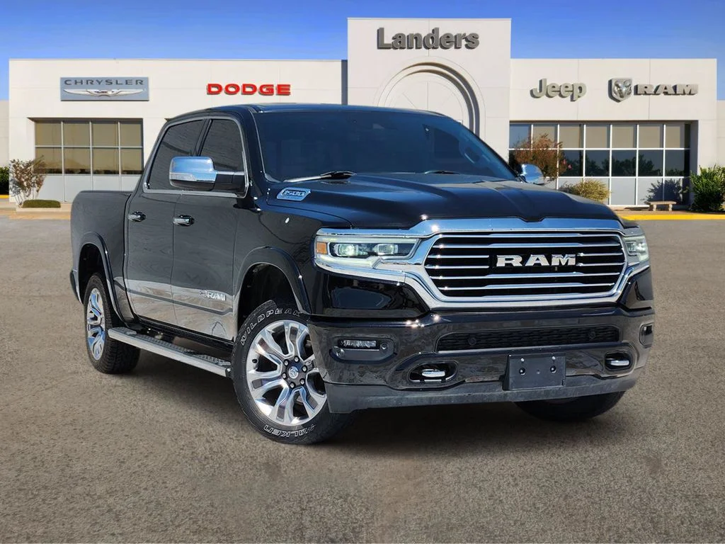 Used 2022 Diamond Black Crystal Pearlcoat Ram Longhorn image 1