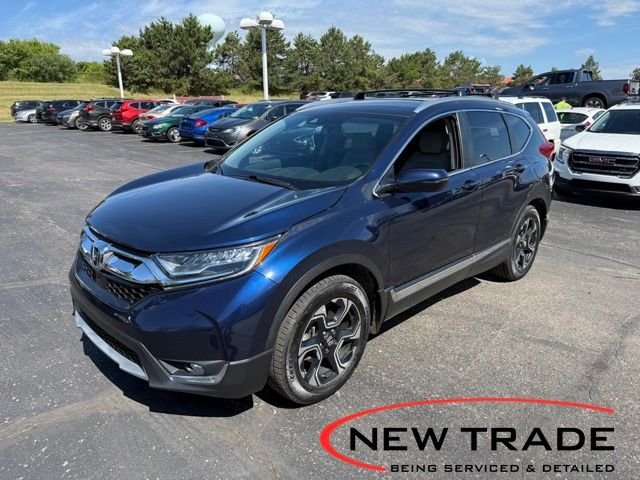 Certified Used 2017 Obsidian Blue Pearl Honda Touring image 1