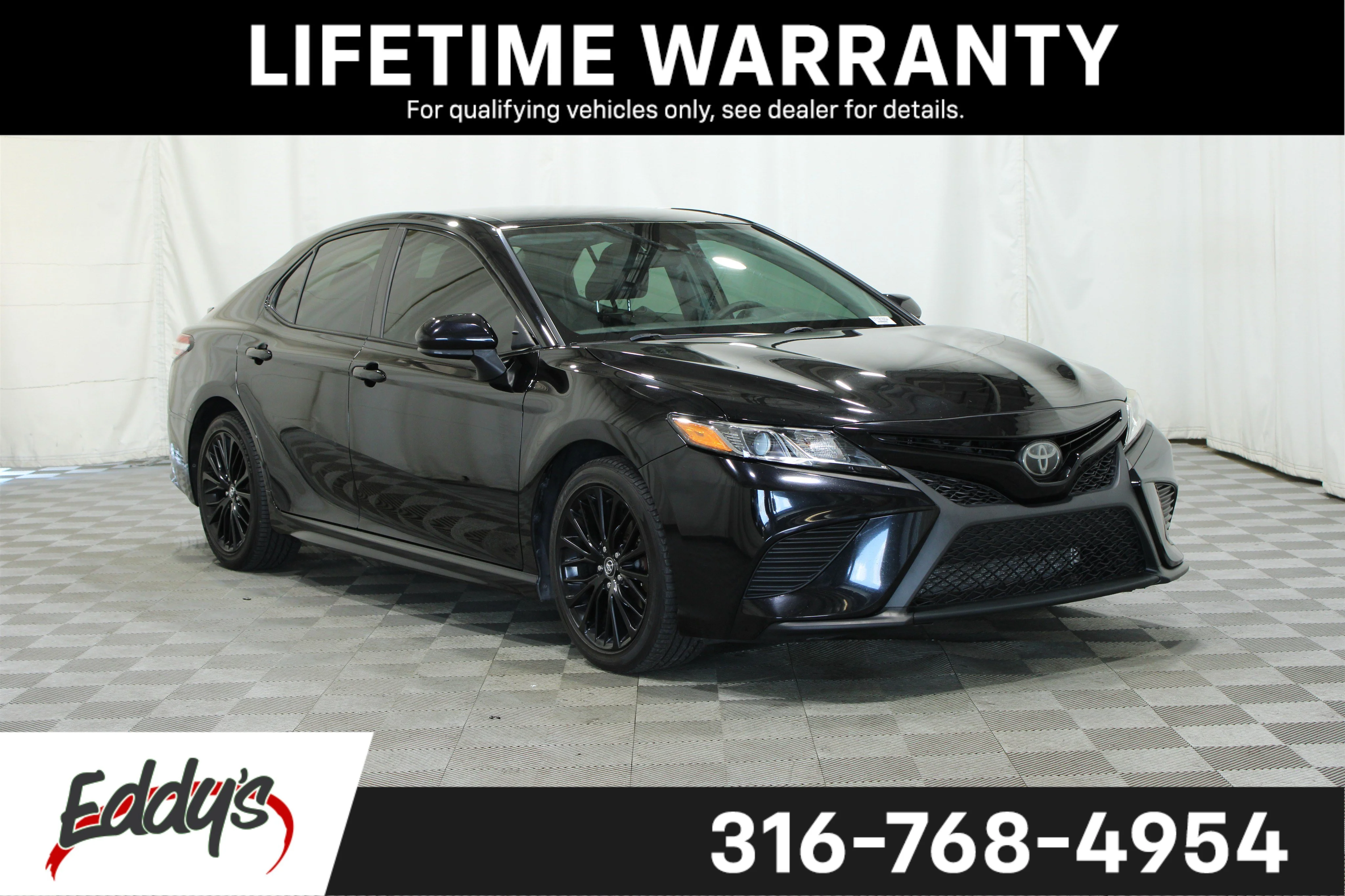 Used 2020 Midnight Black Metallic Toyota SE Nightshade image 1