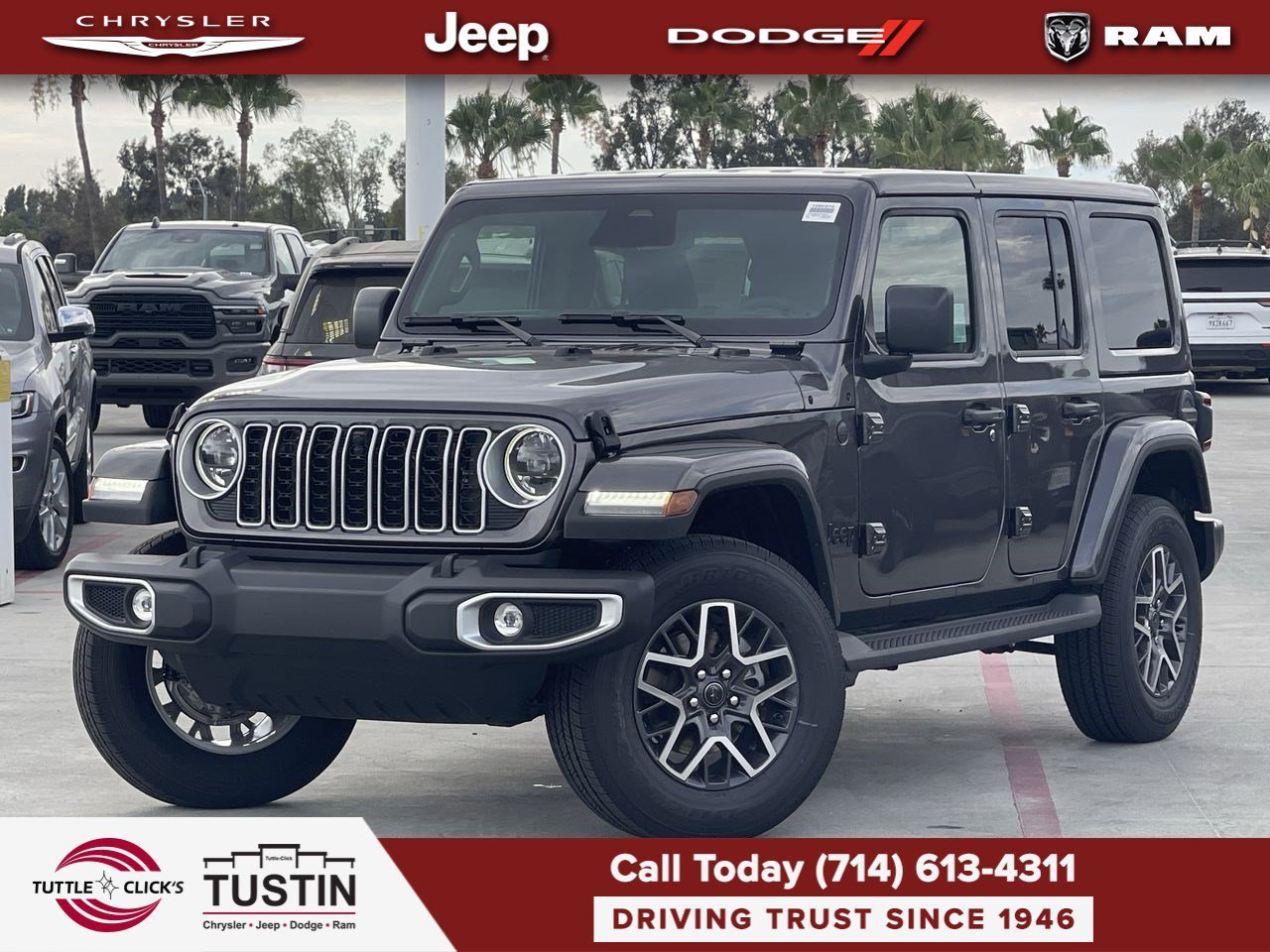 New 2026 Granite Crystal Metallic Clear-Coat Exterior Paint Jeep Sahara image 1