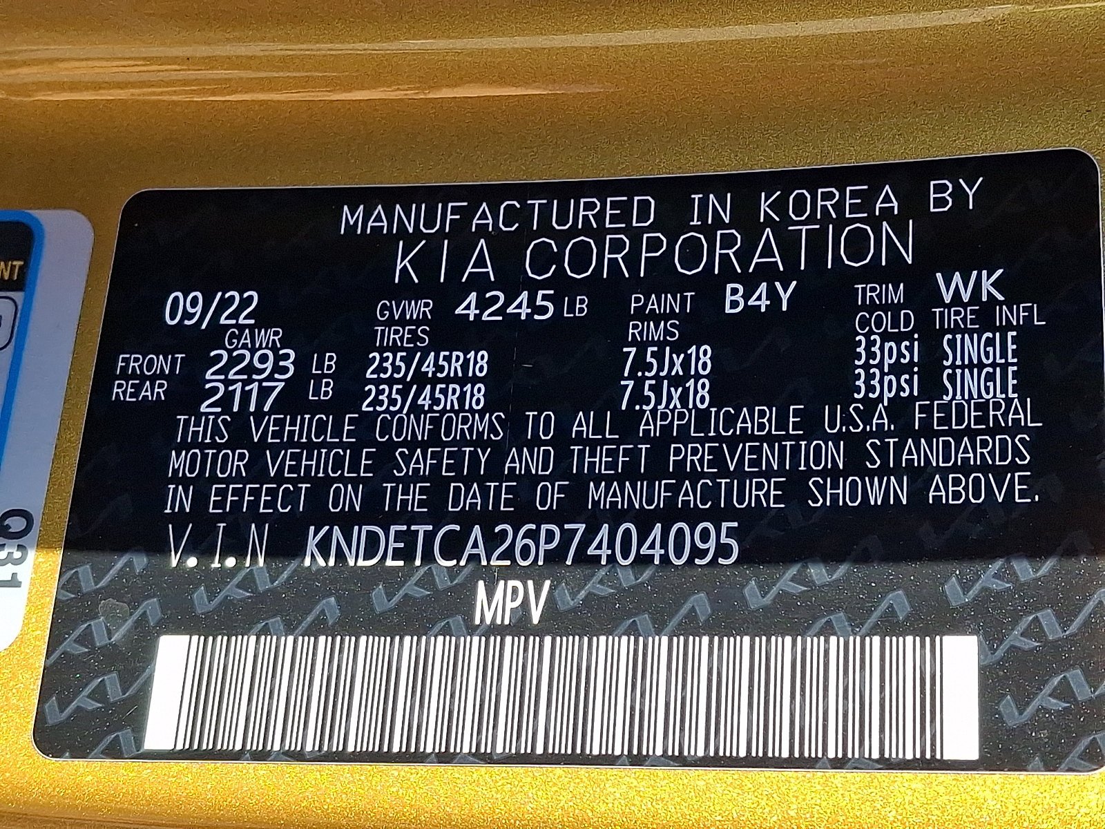 Certified Used 2023 Starbright Yellow Kia SX image 28