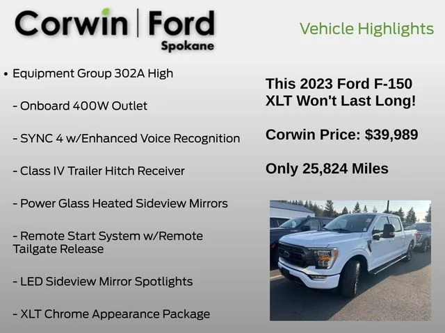 Used 2023 Oxford White Ford XLT image 6