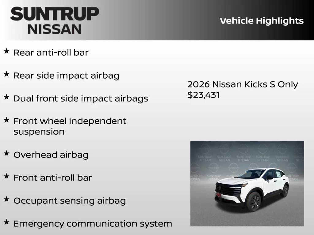 New 2026 White Nissan S image 16