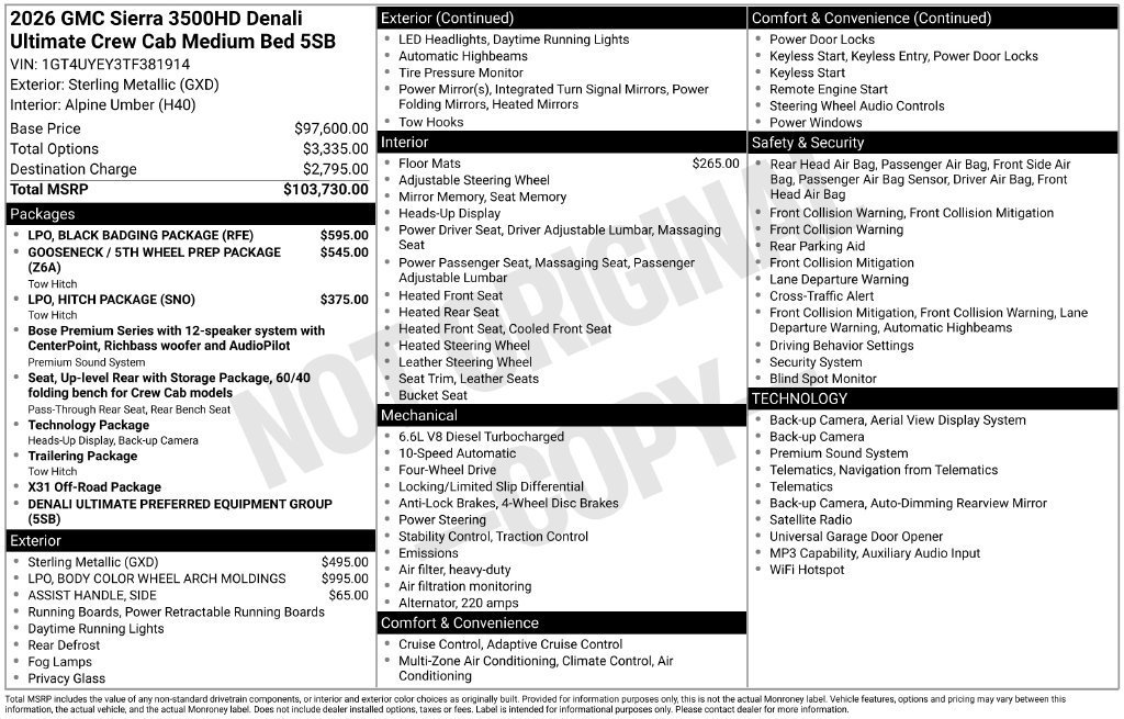 New 2026 Sterling Metallic GMC Denali Ultimate image 27