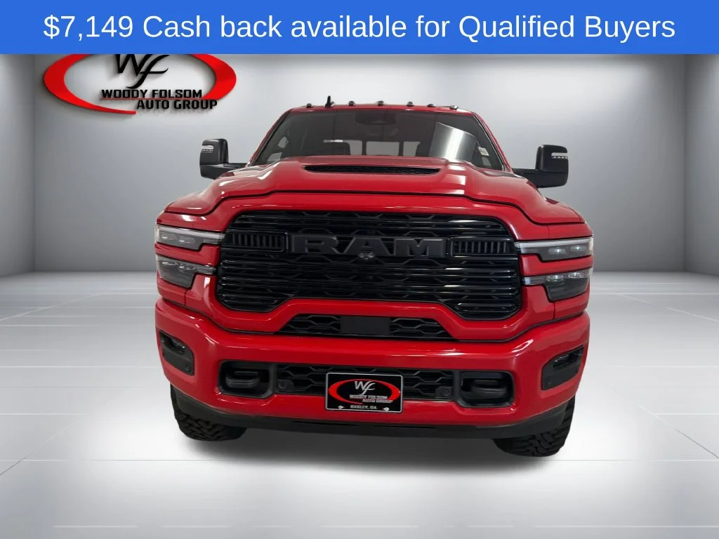 New 2026 Flame Red Clear-Coat Exterior Paint RAM Laramie image 2