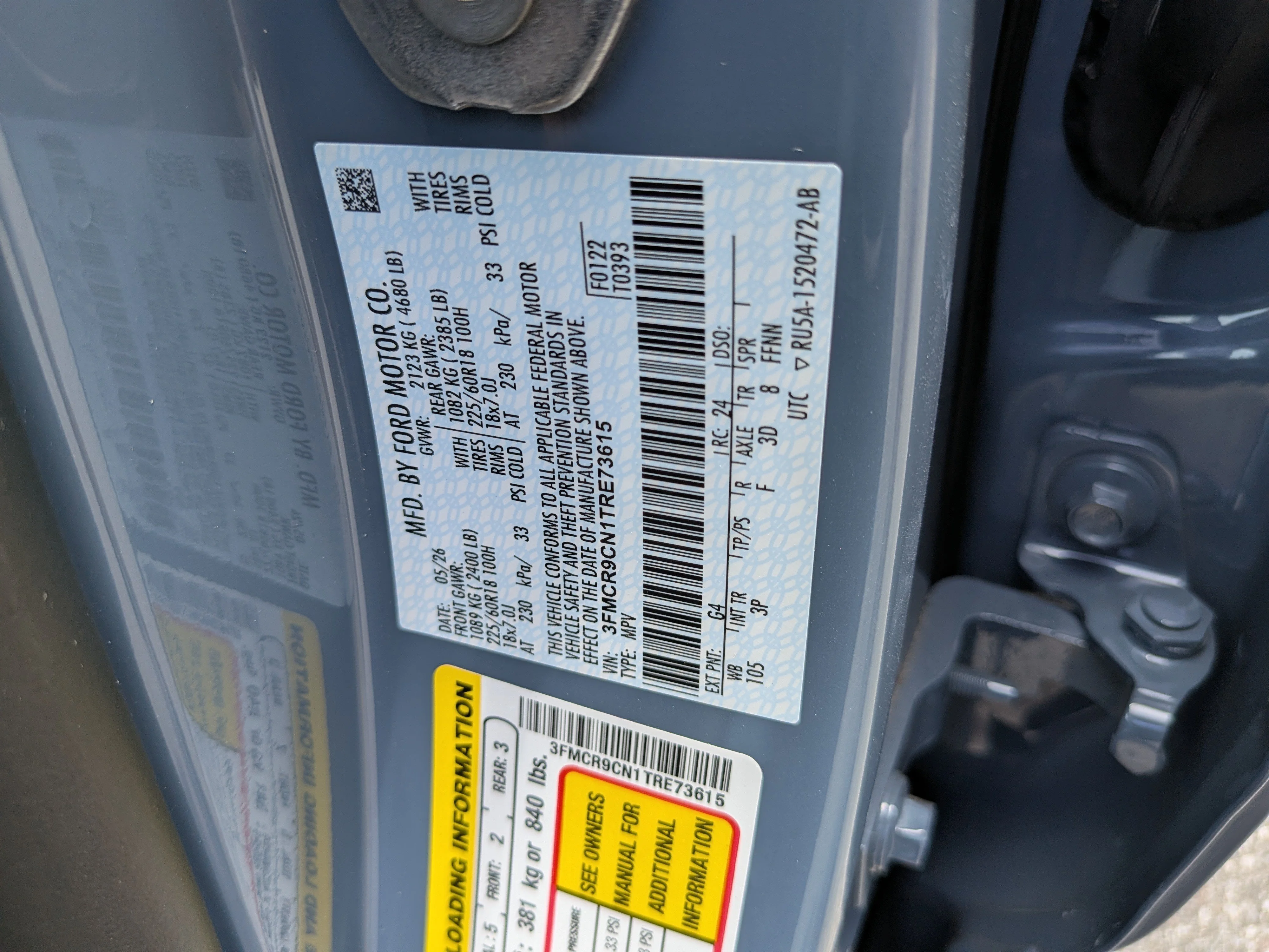 New 2026 Azure Gray Metallic Tri-Coat Ford Outer Banks® image 34
