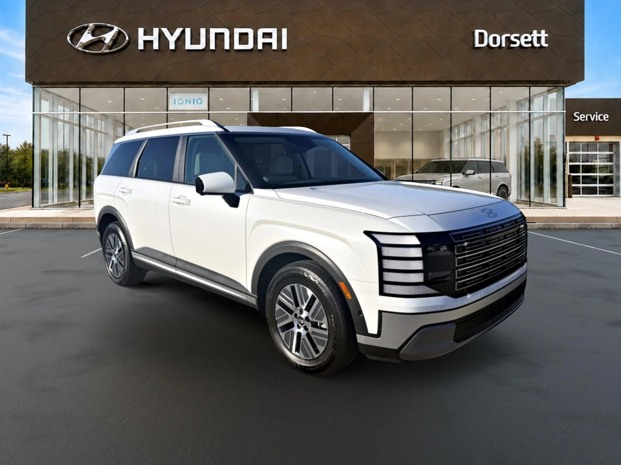 New 2026 Creamy White Pearl Hyundai SEL Premium 7P image 8