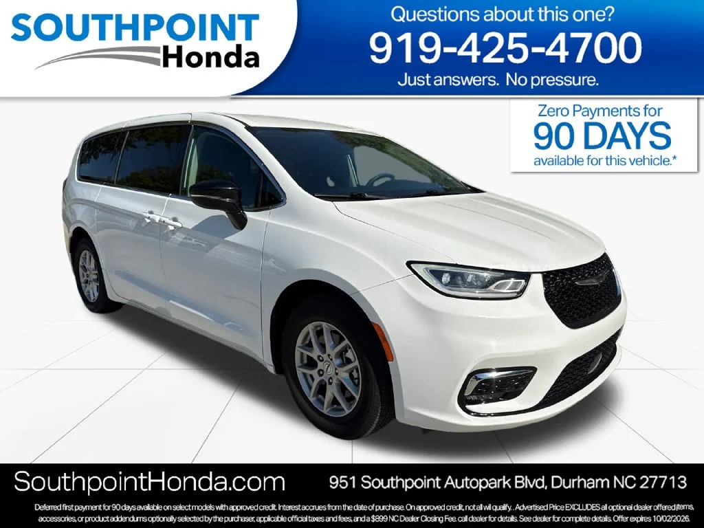 Used 2024 Bright White Clearcoat Chrysler Touring L image 1