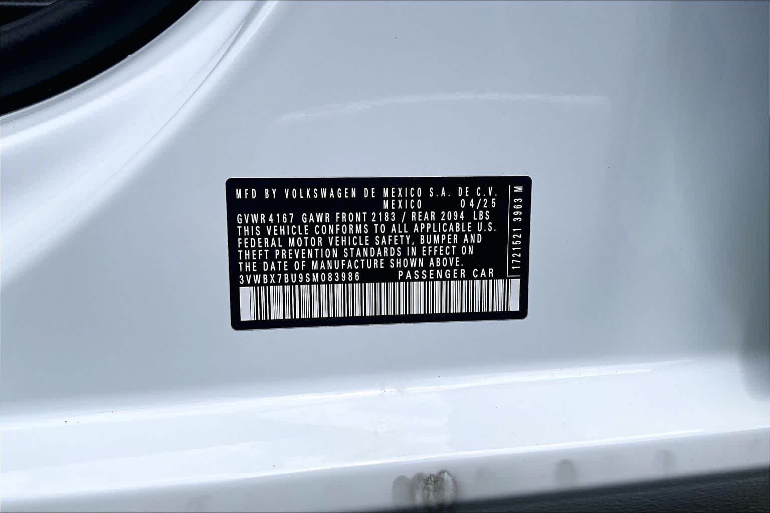 Certified Used 2025 Pure White Volkswagen Sport image 33