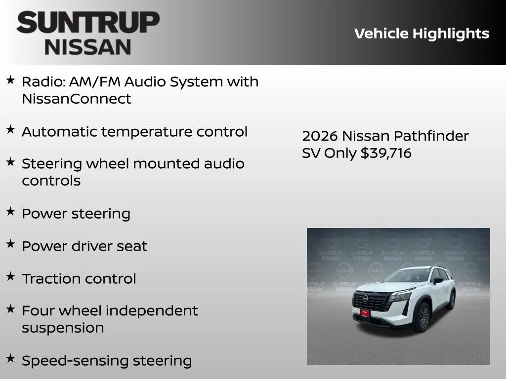 New 2026 White Nissan SV image 8